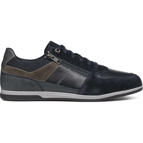 Renan Breathable Leather Trainers - Geox - Modalova