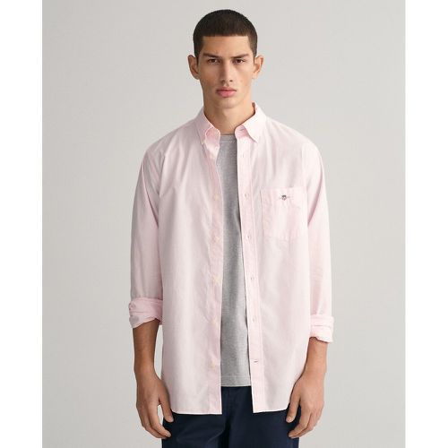 Plain Cotton Poplin Shirt - Gant - Modalova