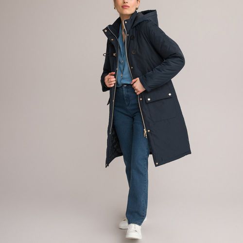 Recycled Mid-Length Parka with Hood and Zip Fastening - Anne weyburn - Modalova