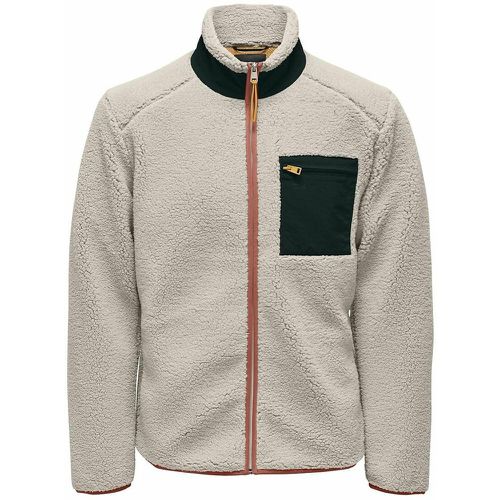 Fleece Zip-Up Jacket with Breast Pocket - Only & Sons - Modalova