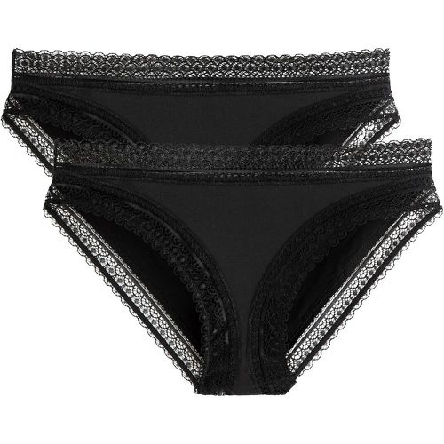 Pack of 2 Knickers with Lace Details - LA REDOUTE COLLECTIONS - Modalova