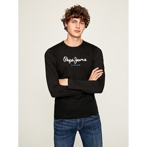 Eggo Cotton T-Shirt with Crew Neck and Long Sleeves - Pepe Jeans - Modalova