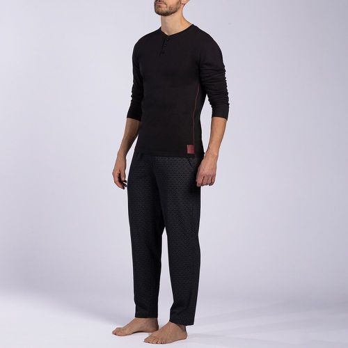 Cotton Grandad Collar Pyjamas - DANIEL HECHTER LINGERIE - Modalova