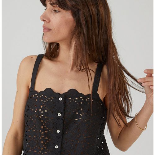 Broderie Anglaise Strappy Top in Cotton - LA REDOUTE COLLECTIONS - Modalova