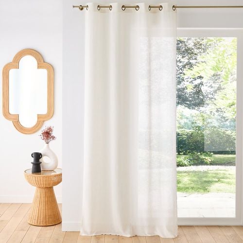 Aron Polyester & Linen Sheer Eyelet Curtain - LA REDOUTE INTERIEURS - Modalova