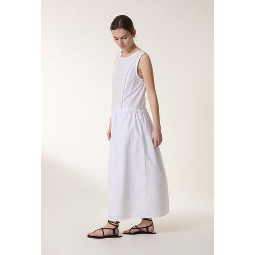 River Sleeveless Maxi Dress in Embroidered Cotton - LEON & HARPER - Modalova