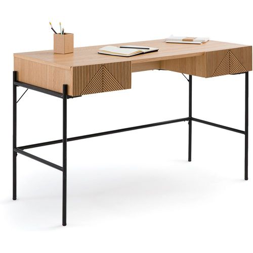 Lodge Oak Veneer 2-Drawer Desk - LA REDOUTE INTERIEURS - Modalova