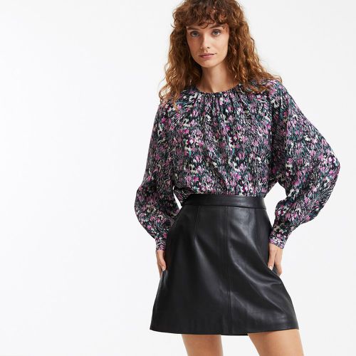 Graphic Print Blouse with Crew Neck and Long Sleeves - LA REDOUTE COLLECTIONS - Modalova