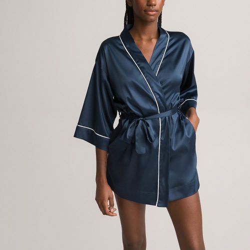 Recycled Satin Kimono with 3/4 Length Sleeves - LA REDOUTE COLLECTIONS - Modalova