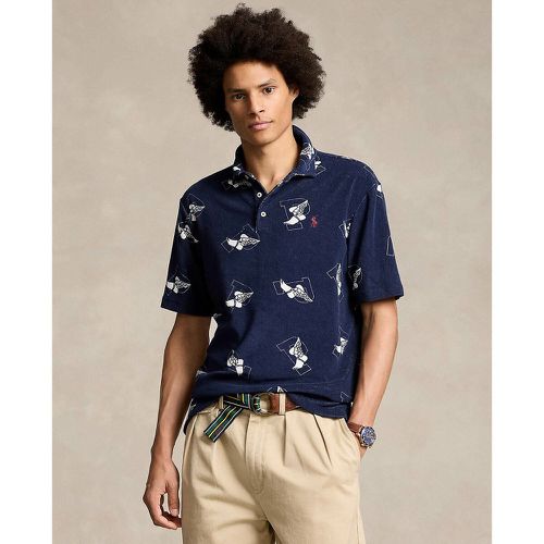 Printed Towelling Polo Shirt in Cotton Mix - Polo Ralph Lauren - Modalova