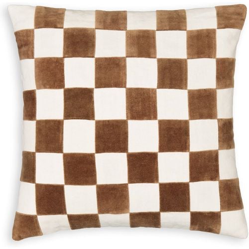 Lysmée 40 x 40cm Checkerboard 100% Cotton Cushion Cover - LA REDOUTE INTERIEURS - Modalova