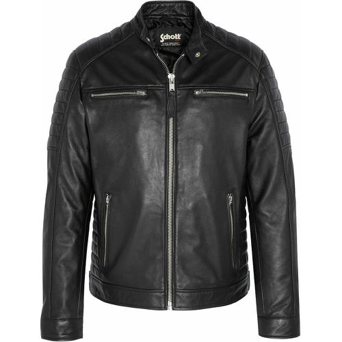 Leather Biker Jacket - Schott - Modalova