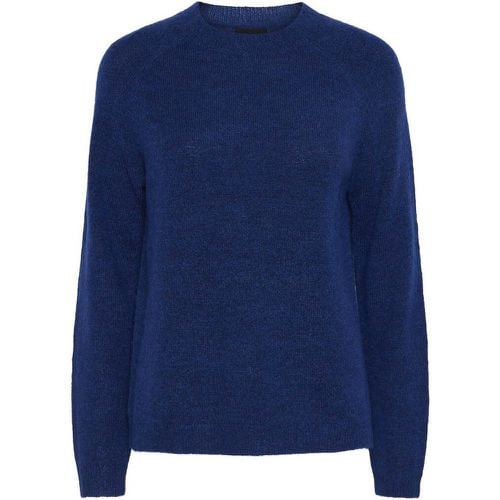 Brushed Knit Jumper with Crew Neck - Pieces - Modalova