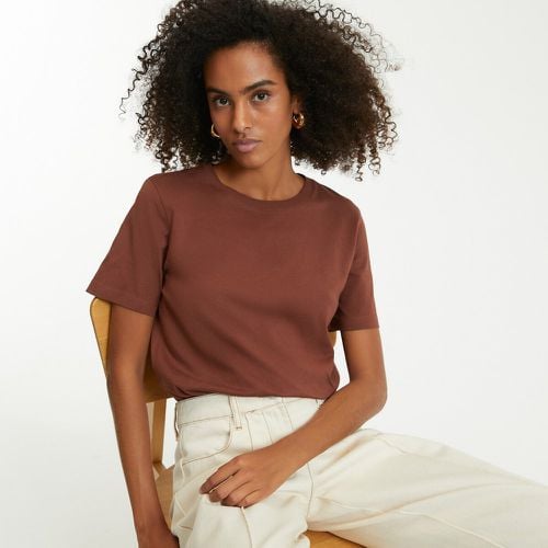 Cotton Crew Neck T-Shirt with Short Sleeves - LA REDOUTE COLLECTIONS - Modalova