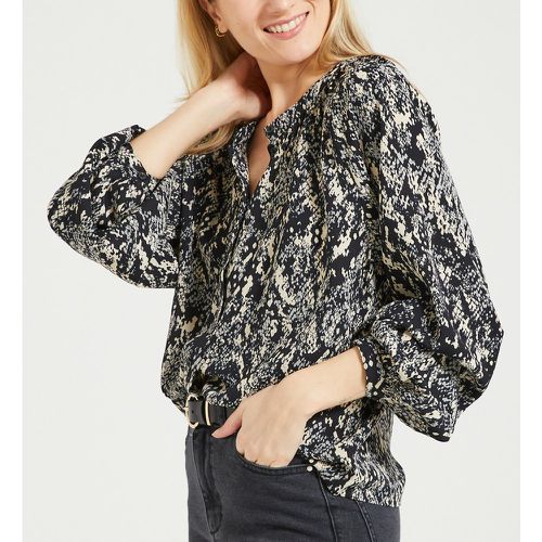 Printed Mandarin Collar Blouse - JDY - Modalova