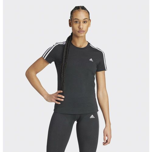 Loungewear Essentials Slim 3-Stripes T-Shirt in Cotton - ADIDAS SPORTSWEAR - Modalova