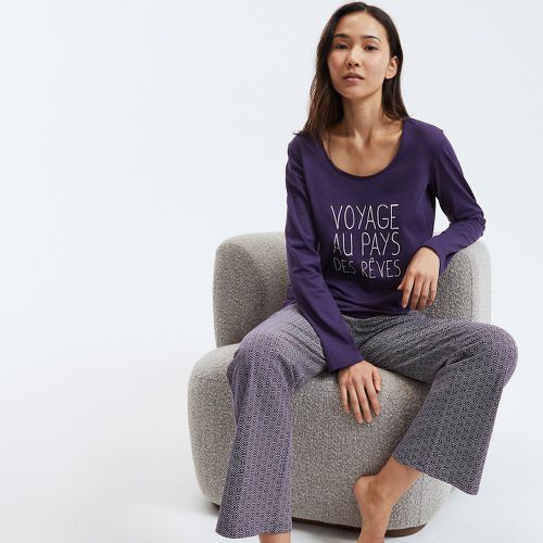 Cotton Jersey Pyjamas with Long Sleeves - SO'HOME - Modalova