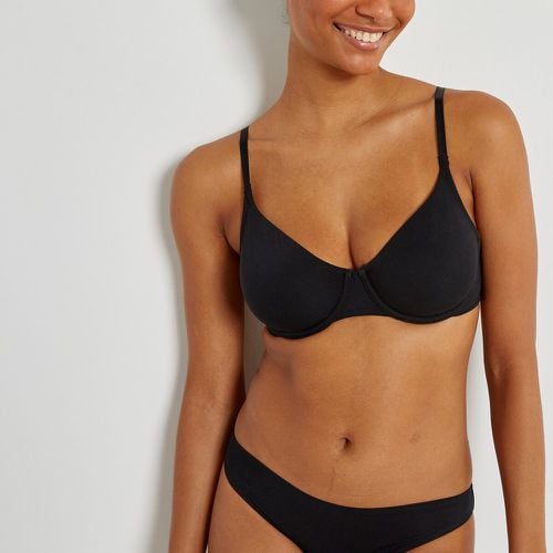 Cottone Demi-Cup Bra in Plain Cotton - LA REDOUTE COLLECTIONS - Modalova