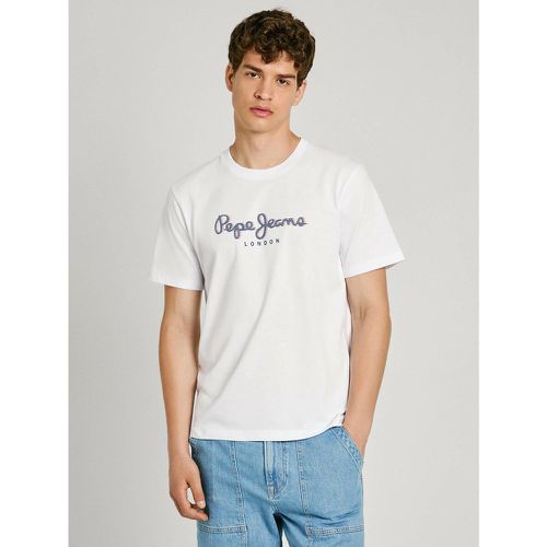 Logo Print Cotton T-Shirt in Regular Fit - Pepe Jeans - Modalova