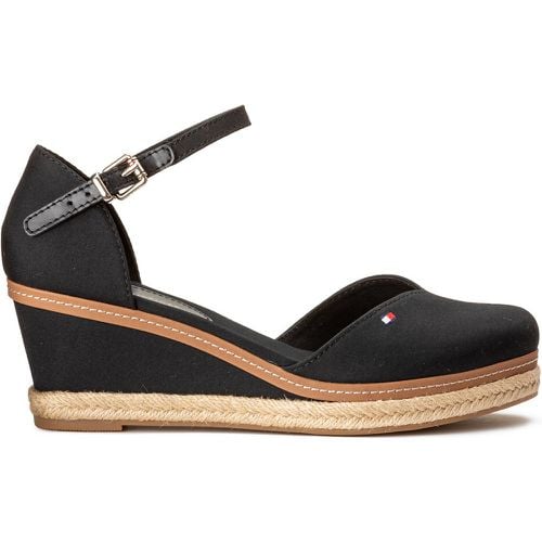 Basic Wedge Sandals in Canvas/Leather - Tommy Hilfiger - Modalova