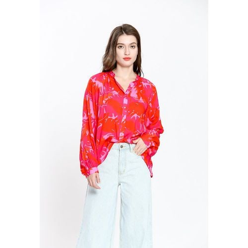 Printed Long Sleeve Blouse - SEE U SOON - Modalova