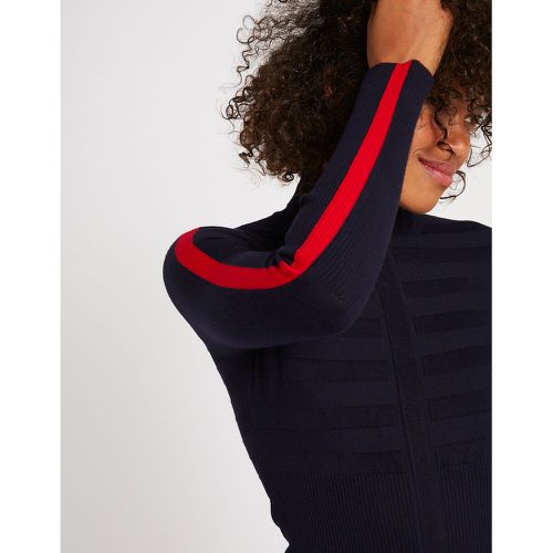 Fine Knit Turtleneck Jumper with Stripes - Morgan - Modalova