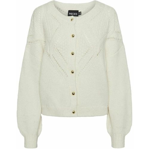 Openwork Knit Cardigan - Pieces - Modalova