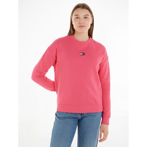 Embroidered Logo Cotton Sweatshirt with Crew Neck - Tommy Jeans - Modalova