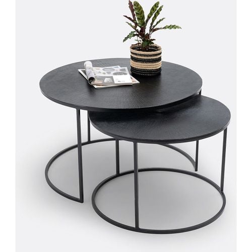 Jalia Set of 2 Metal and Steel Nesting Coffee Tables - LA REDOUTE INTERIEURS - Modalova