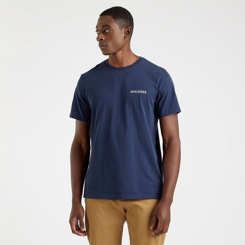 Logo Print Cotton T-Shirt with Crew Neck - Dockers - Modalova