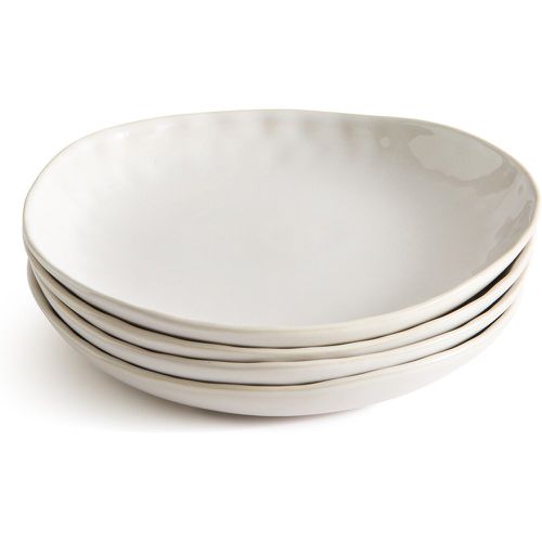 Set of 4 Cream Stoneware Plates - LA REDOUTE INTERIEURS - Modalova