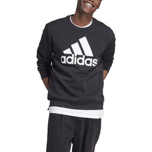 Essentials Cotton Mix Sweatshirt with Large Logo Print - ADIDAS SPORTSWEAR - Modalova