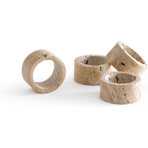 Set of 4 Trevi Travertine Napkin Rings - AM.PM - Modalova