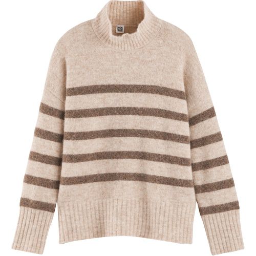 Striped Turtleneck Jumper in Recycled Wool Mix - LA REDOUTE COLLECTIONS - Modalova