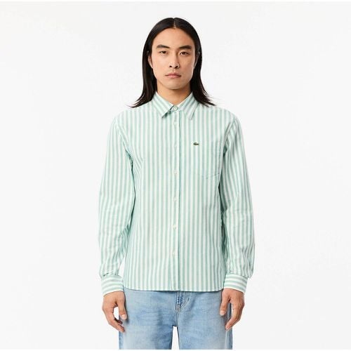 Striped Oxford Cotton Shirt, Regular Fit - Lacoste - Modalova