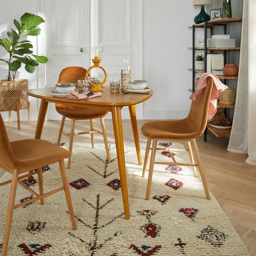 Quilda Retro-Style Oak Dining Table - LA REDOUTE INTERIEURS - Modalova