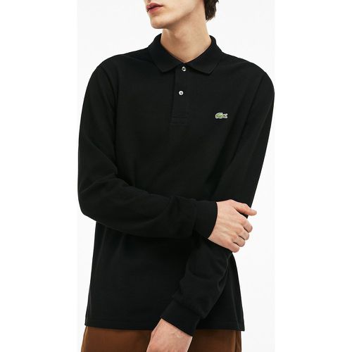 Cotton Pique Polo Shirt in Regular Fit with Long Sleeves - Lacoste - Modalova