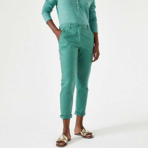 Straight Stretch Cotton Chinos, Length 27.5" - Anne weyburn - Modalova