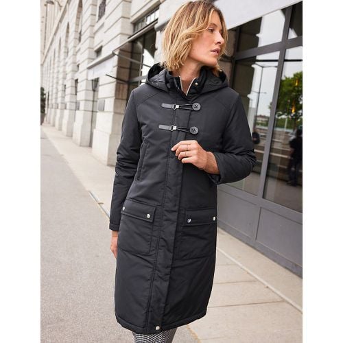 Recycled Mid-Length Parka with Hood and Zip Fastening - Anne weyburn - Modalova