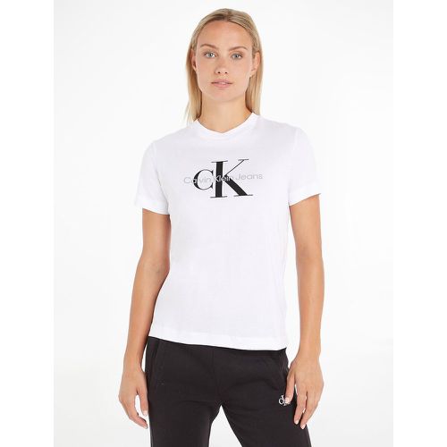 Cotton Crew Neck T-Shirt with Short Sleeves - Calvin Klein Jeans - Modalova