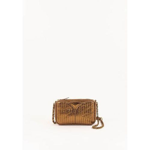 Divinou Shoulder Bag in Metallic Quilted Leather - SESSUN - Modalova