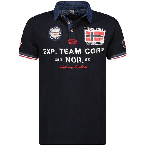 Koptaine Cotton Polo Shirt with Short Sleeves - geographical norway - Modalova