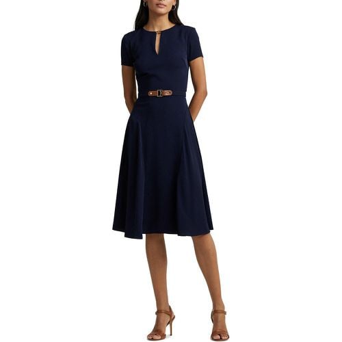 Mid-Length Skater Dress with Short Sleeves - Lauren Ralph Lauren - Modalova