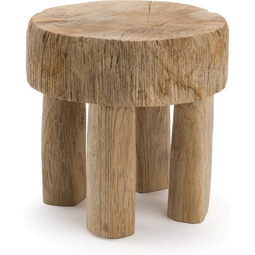 Ustabo 25cm High Teak Stool - LA REDOUTE INTERIEURS - Modalova