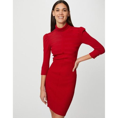 Fine Knit Dress with High Neck - Morgan - Modalova