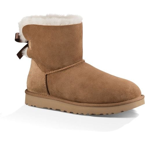 Mini Bailey Bow II Ankle Boots with Faux Fur Lining - Ugg - Modalova