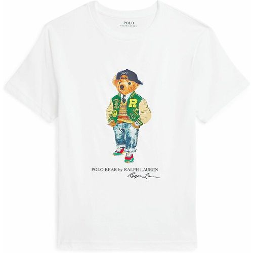 Cotton Polo Bear T-Shirt with Short Sleeves - Polo Ralph Lauren - Modalova