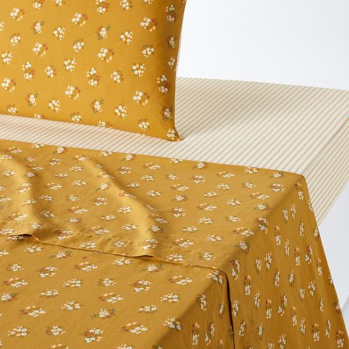 Francine Floral 100% Washed Cotton Flat Sheet - LA REDOUTE INTERIEURS - Modalova