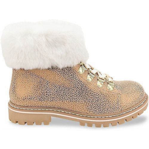 Lacen Leather Ankle Boots with Faux Fur Lining - LES TROPEZIENNES PAR M BELARBI - Modalova