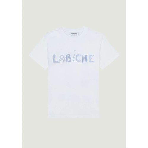 Popincourt Organic Cotton T-Shirt with Crew Neck and Short Sleeves - MAISON LABICHE - Modalova